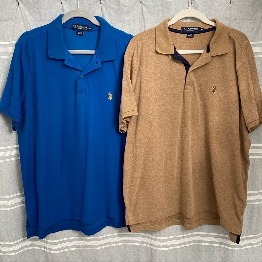 U.S. POLO ASSN / Luxury Feel & Performance Pique 2 Short Sleeve Polos Size XL